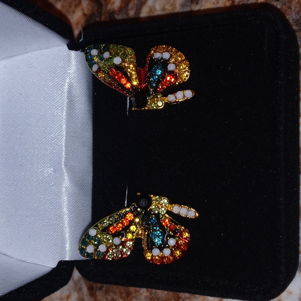 Butterfly earrings - Picture 2 of 4